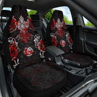 Raven And Norse Runes Car Seat Cover Viking - Wonder Print Shop