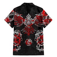 Raven And Norse Runes Family Matching Mermaid Dress and Hawaiian Shirt Viking - Wonder Print Shop