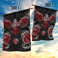 Raven And Norse Runes Garden Flag Viking - Wonder Print Shop