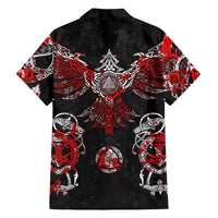 Raven And Norse Runes Hawaiian Shirt Viking - Wonder Print Shop
