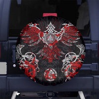 Raven And Norse Runes Spare Tire Cover Viking - Wonder Print Shop