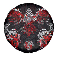 Raven And Norse Runes Spare Tire Cover Viking - Wonder Print Shop