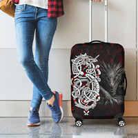 Viking Dragons Luggage Cover Norse Mythology - Wonder Print Shop