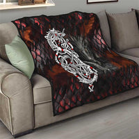 Viking Dragons Quilt Norse Mythology - Wonder Print Shop