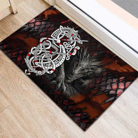 Viking Dragons Rubber Doormat Norse Mythology - Wonder Print Shop