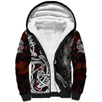 Viking Dragons Sherpa Hoodie Norse Mythology - Wonder Print Shop