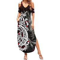 Viking Dragons Summer Maxi Dress Norse Mythology - Wonder Print Shop