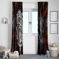 Viking Dragons Window Curtain Norse Mythology - Wonder Print Shop