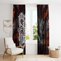 Viking Dragons Window Curtain Norse Mythology - Wonder Print Shop