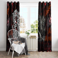 Viking Dragons Window Curtain Norse Mythology - Wonder Print Shop