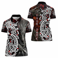 Viking Dragons Women Polo Shirt Norse Mythology - Wonder Print Shop