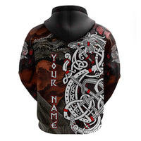 Viking Dragons Zip Hoodie Norse Mythology - Wonder Print Shop