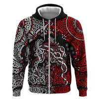 Viking Warrior And Viking Dragons Hoodie - Wonder Print Shop