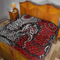 Viking Warrior And Viking Dragons Quilt - Wonder Print Shop