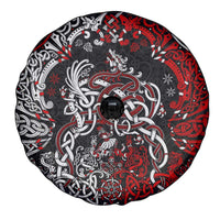 Viking Warrior And Viking Dragons Spare Tire Cover - Wonder Print Shop