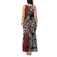 Viking Warrior And Viking Dragons Tank Maxi Dress - Wonder Print Shop