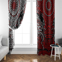 Viking Warrior And Viking Dragons Window Curtain - Wonder Print Shop