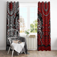 Viking Warrior And Viking Dragons Window Curtain - Wonder Print Shop