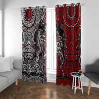 Viking Warrior And Viking Dragons Window Curtain - Wonder Print Shop