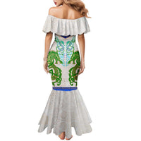 Dragon Celtic Knot Family Matching Mermaid Dress and Hawaiian Shirt - Wonder Print Shop