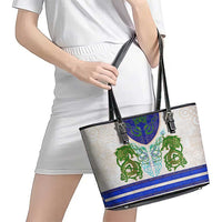 Dragon Celtic Knot Leather Tote Bag - Wonder Print Shop
