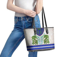 Dragon Celtic Knot Leather Tote Bag - Wonder Print Shop