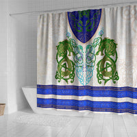 Dragon Celtic Knot Shower Curtain