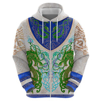 Dragon Celtic Knot Zip Hoodie - Wonder Print Shop