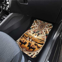 Native American Life Car Mats Teepee Village With Buffalo Bison - Wonder Print Shop