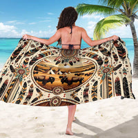 Native American Life Sarong Teepee Village With Buffalo Bison - Wonder Print Shop