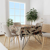 Native American Life Tablecloth Teepee Village With Buffalo Bison - Wonder Print Shop