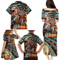 American Indian Warrior Chiefs Family Matching Puletasi and Hawaiian Shirt - Wonder Print Shop