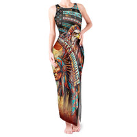 American Indian Warrior Chiefs Tank Maxi Dress - Wonder Print Shop