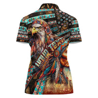 American Indian Warrior Chiefs Women Polo Shirt - Wonder Print Shop