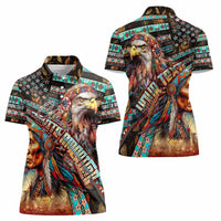 American Indian Warrior Chiefs Women Polo Shirt - Wonder Print Shop