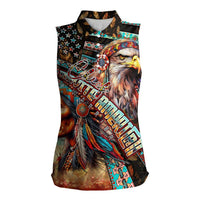 American Indian Warrior Chiefs Women Sleeveless Polo Shirt - Wonder Print Shop