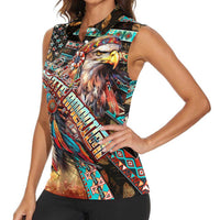 American Indian Warrior Chiefs Women Sleeveless Polo Shirt - Wonder Print Shop