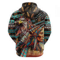 American Indian Warrior Chiefs Zip Hoodie - Wonder Print Shop