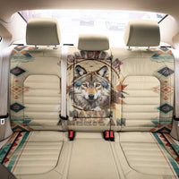 Native American Wolf Dreamcatcher Back Car Seat Cover Vintage Style - Wonder Print Shop