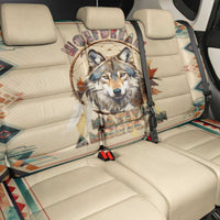 Native American Wolf Dreamcatcher Back Car Seat Cover Vintage Style - Wonder Print Shop