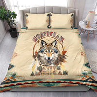 Native American Wolf Dreamcatcher Bedding Set Vintage Style - Wonder Print Shop