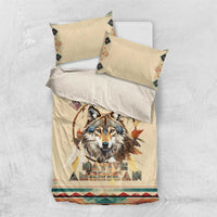 Native American Wolf Dreamcatcher Bedding Set Vintage Style - Wonder Print Shop