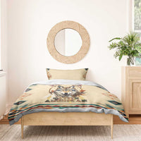 Native American Wolf Dreamcatcher Bedding Set Vintage Style - Wonder Print Shop
