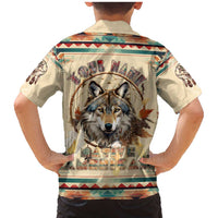 Native American Wolf Dreamcatcher Family Matching Mermaid Dress and Hawaiian Shirt Vintage Style - Wonder Print Shop
