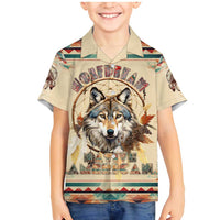 Native American Wolf Dreamcatcher Family Matching Mermaid Dress and Hawaiian Shirt Vintage Style - Wonder Print Shop