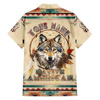 Native American Wolf Dreamcatcher Family Matching Summer Maxi Dress and Hawaiian Shirt Vintage Style - Wonder Print Shop