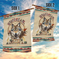Native American Wolf Dreamcatcher Garden Flag Vintage Style - Wonder Print Shop