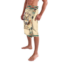 Native American Wolf Dreamcatcher Lavalava Vintage Style - Wonder Print Shop