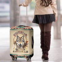 Native American Wolf Dreamcatcher Luggage Cover Vintage Style - Wonder Print Shop