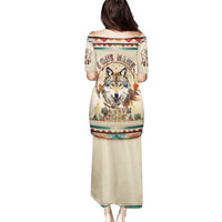 Native American Wolf Dreamcatcher Puletasi Vintage Style - Wonder Print Shop